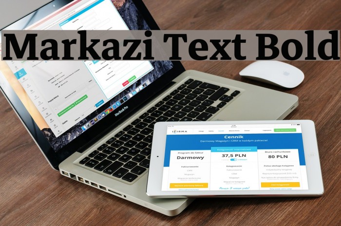 Markazi Text Bold Font examples