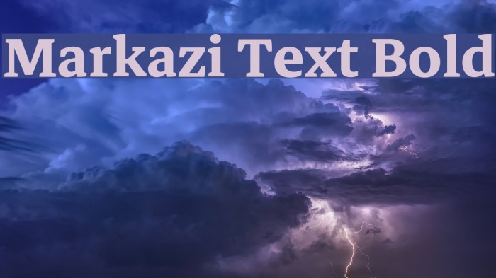 Markazi Text Bold Font examples