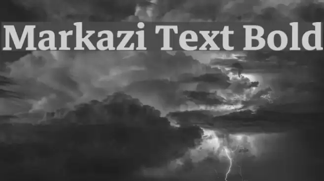 Markazi Text Bold Font examples