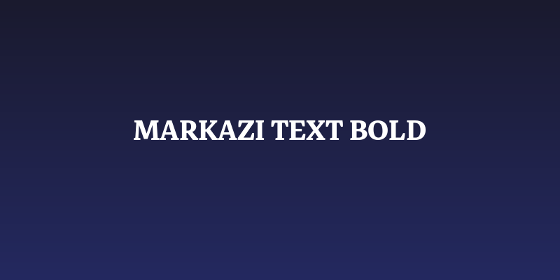 Markazi Text Bold Social Header