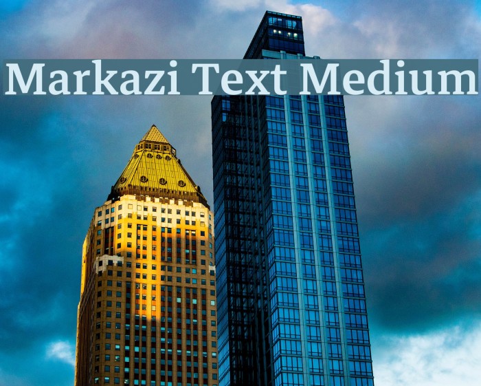 Markazi Text Medium Font examples