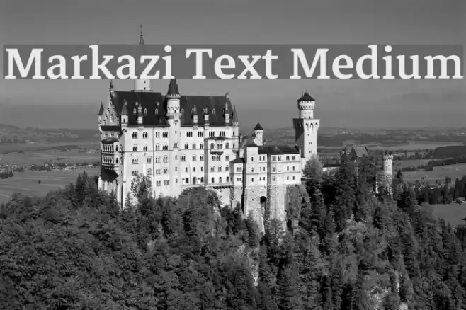Markazi Text Medium Font examples