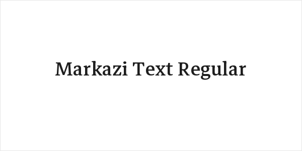 Markazi Text Regular Logo
