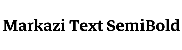 Markazi Text SemiBold Font