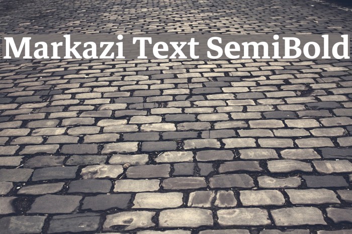 Markazi Text SemiBold Font examples