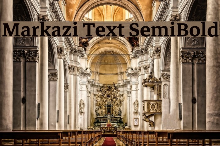 Markazi Text SemiBold Font examples