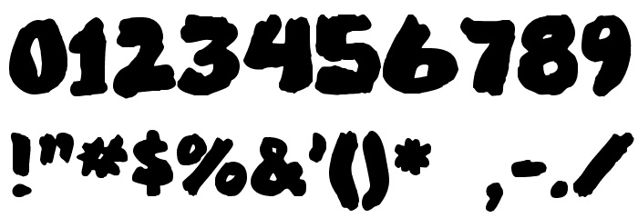 MarkedUp Font OTHER CHARS
