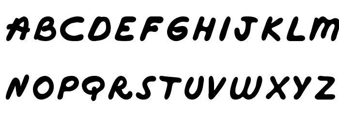 Marker Bold Font LOWERCASE