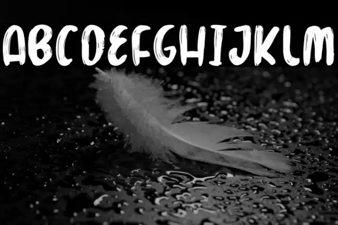 Marker Brush Font examples