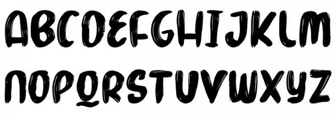Marker Brush Polices MINUSCULES