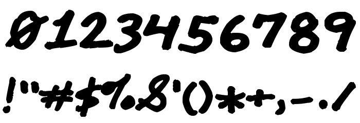 Marker Comp Font OTHER CHARS