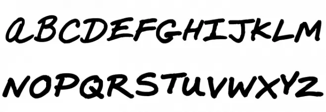 Marker Comp Schriftart Groß