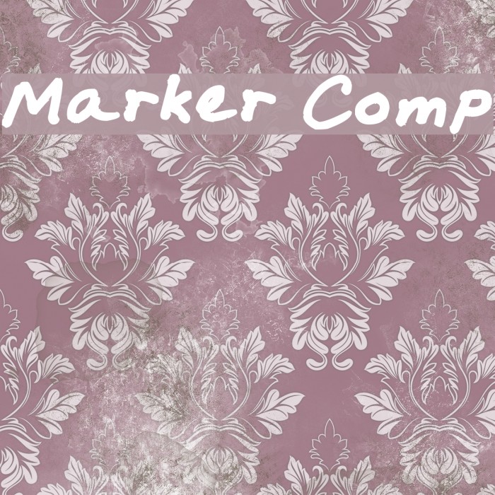 Marker Comp Font examples