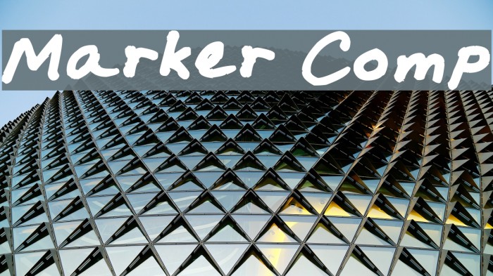 Marker Comp Font examples