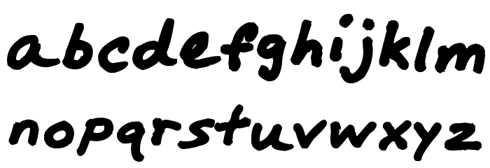 Marker Comp Font LOWERCASE