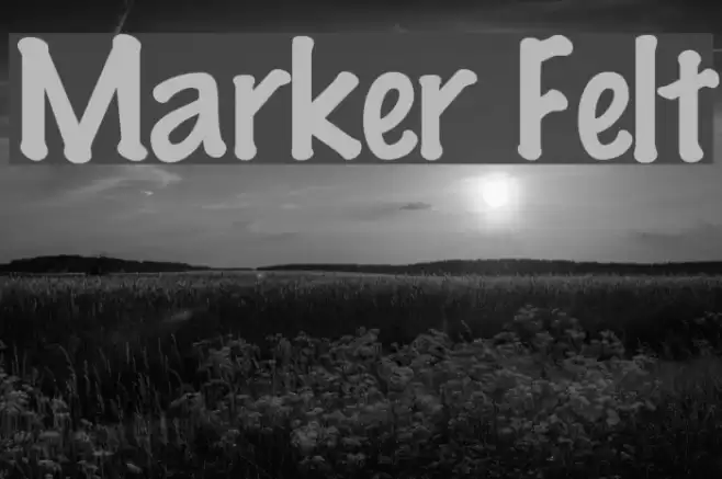 Marker Felt Font examples