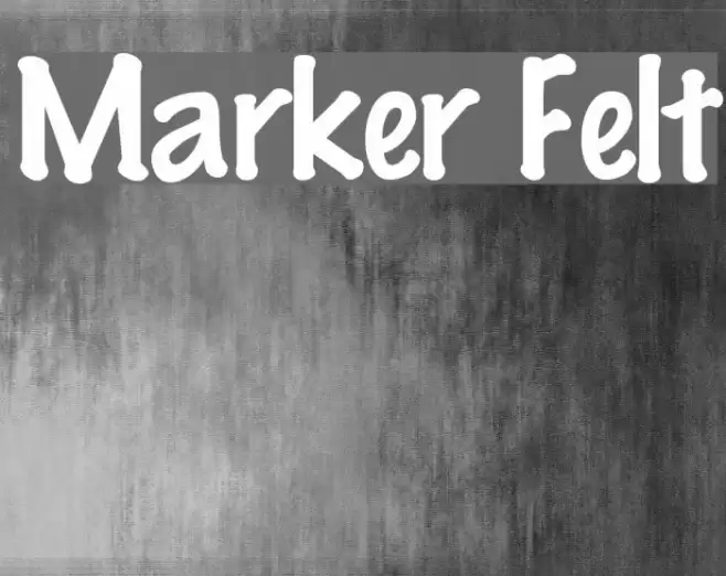 Marker Felt Font examples
