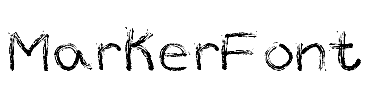 Marker Font  フリーフォントのダウンロード