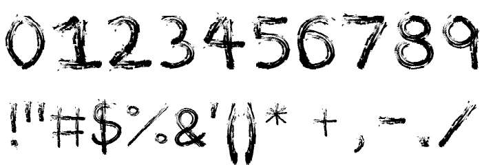 Marker Font Font OTHER CHARS