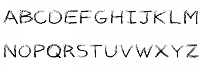Marker Font 字体 大写