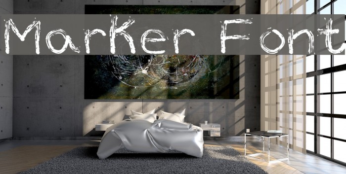Marker Font Font examples