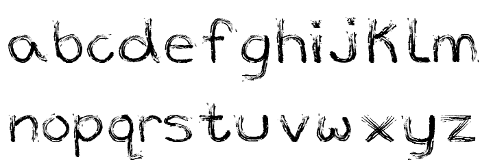 Marker Font Font LOWERCASE