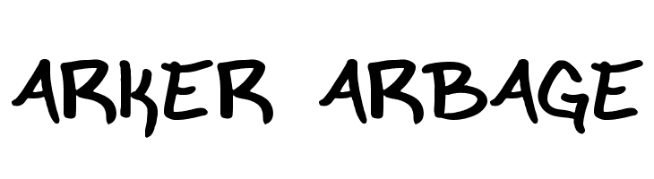 Marker Garbage  font caratteri gratis