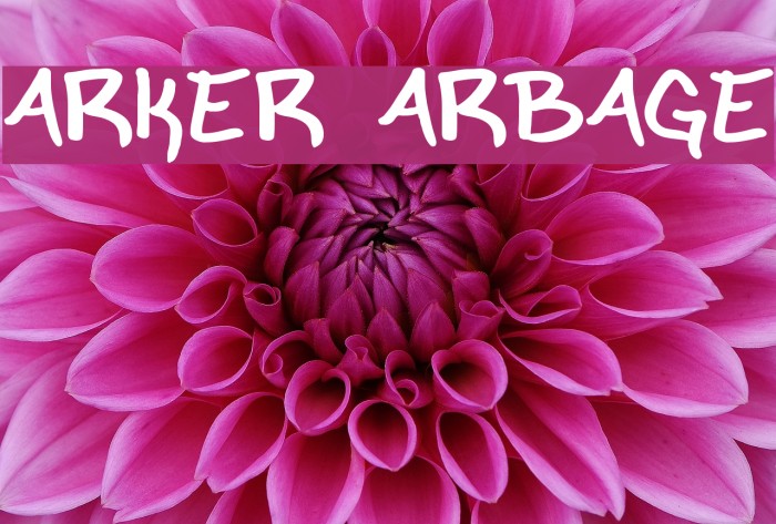 Marker Garbage Font examples