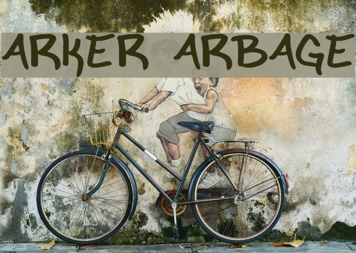 Marker Garbage Font examples