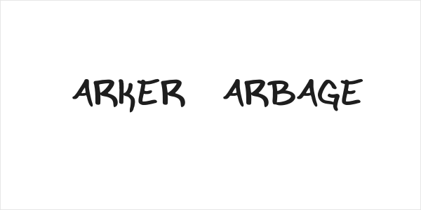 Marker Garbage Logo