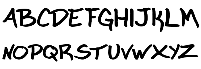 Marker Garbage Font LOWERCASE