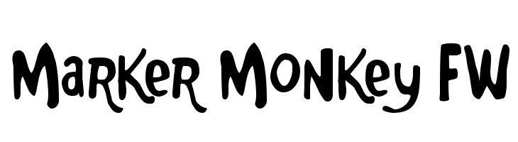 Marker Monkey FW  Frei Schriftart Herunterladen