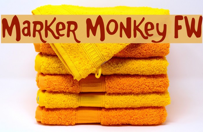 Marker Monkey FW Font examples
