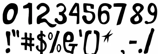 Marker Monkey Font OTHER CHARS