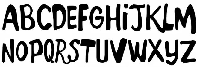 Marker Monkey Schriftart Groß