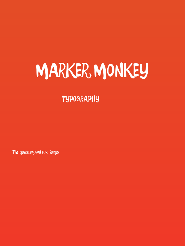Marker Monkey Poster