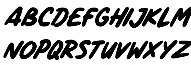 Marker Notes Italic Font UPPERCASE