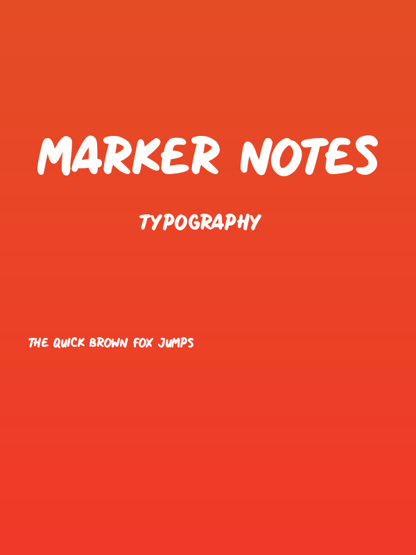 Marker Notes Poster