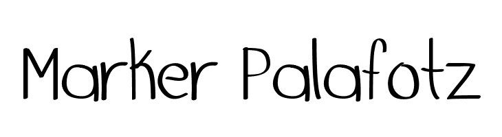 Marker Palafotz  Descarca Fonturi Gratis