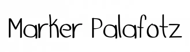 Marker Palafotz  フリーフォントのダウンロード