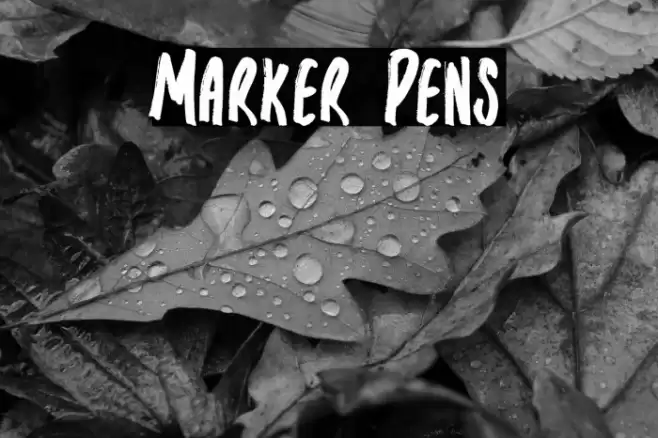 Marker Pens Caratteri examples