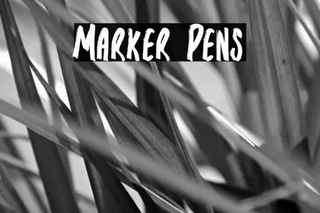 Marker Pens Caratteri examples