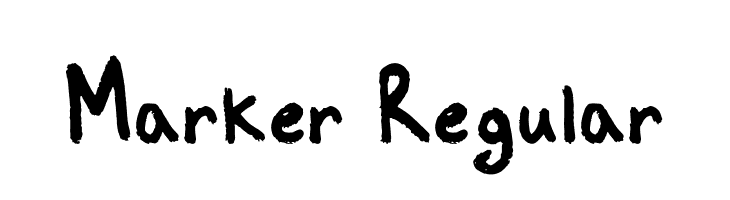 Marker Regular Font