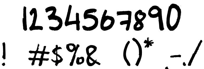 Marker Regular Font OTHER CHARS