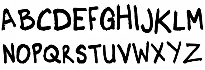 Marker Regular Schriftart Groß