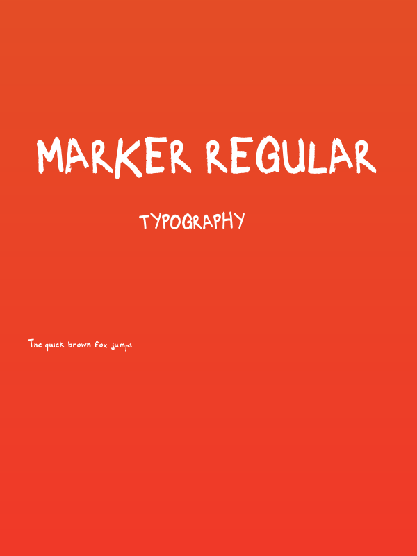 Marker Regular Poster