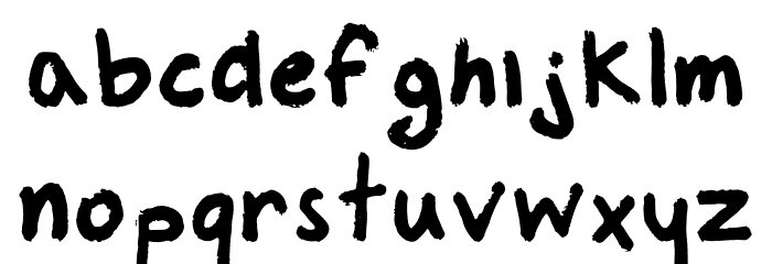 Marker Regular Font LOWERCASE