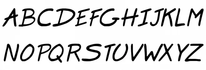 Marker SD Italic Polices MAJUSCULES