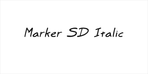 Marker SD Italic Logo
