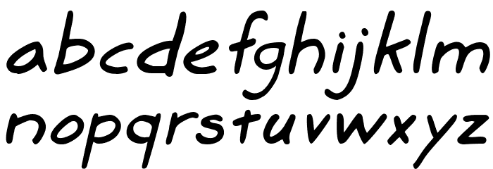 Marker SD Italic Font LOWERCASE